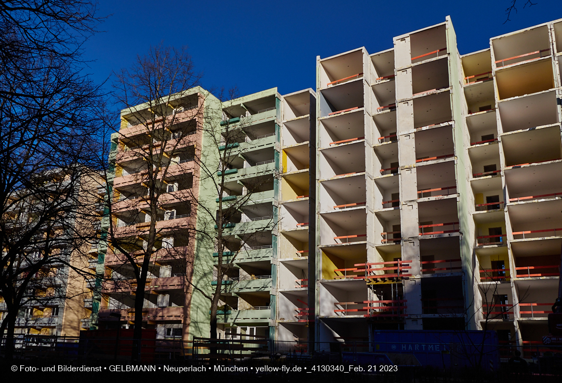 21.02.2023 -  Mega-Sanierung in der Kurt-Eisner-Straße in Neuperlach